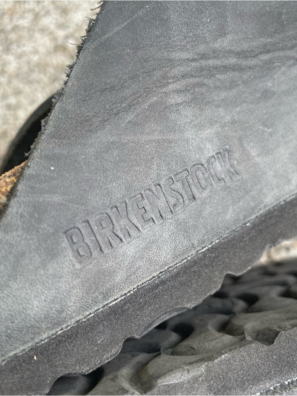 Birkenstock Arizona Soft Footbed Sandals Gray Leather Shoes Size 37 EU Womens 6 - Picture 14 of 16
